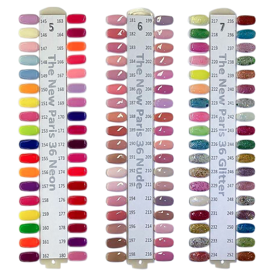 Paris New Collection - Color Chart 108 colors - Paris Matching 3 in 1